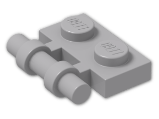 LEGO® Stein: Plate 1 x 2 with Handle 2540 | Farbe: Medium Stone Grey