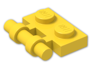 LEGO® Stein: Plate 1 x 2 with Handle 2540 | Farbe: Bright Yellow