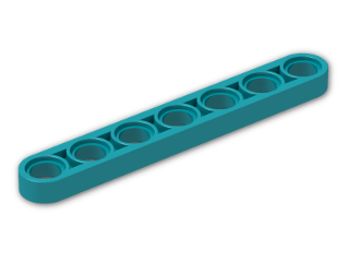 LEGO® Brick: Technic Beam 7 x 0.5 32065 | Color: Bright Bluish Green