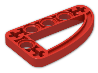 LEGO® Stein: Technic Beam 3 x 5 x 0.5 Liftarm Bent 90 Quarter Ellipse 32250 | Farbe: Bright Red