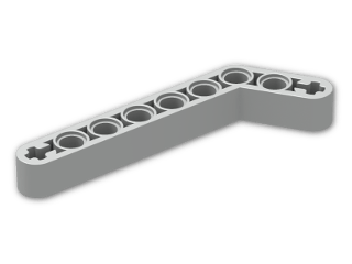 LEGO® Brick: Technic Beam 3 x 7 Liftarm Bent 53.13 32271 | Color: Silver flip/flop