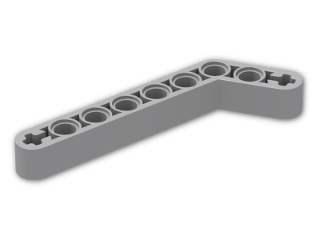 LEGO® Brick: Technic Beam 3 x 7 Liftarm Bent 53.13 32271 | Color: Medium Stone Grey