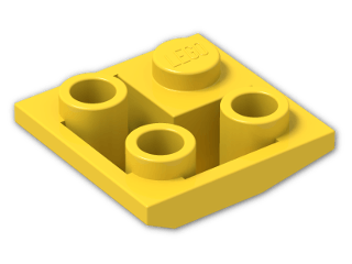 LEGO® Stein: Slope Brick 45 2 x 2 Inverted Double Convex 3676 | Farbe: Bright Yellow