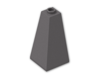 LEGO® Stein: Slope Brick 75 2 x 2 x 3 Double Convex 3685 | Farbe: Dark Stone Grey