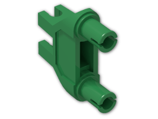 LEGO® Brick: Technic Connector 3 x 1 x 3 with Two Pins and Two Clips  47994 | Color: Dark Green