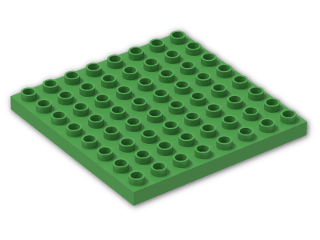 LEGO® Brick: Duplo Plate 8 x 8 51262 | Color: Bright Green