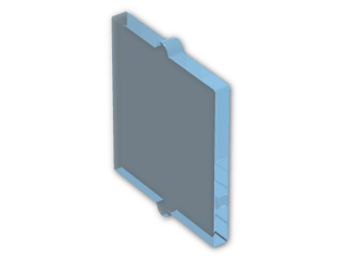 LEGO® Stein: Glass for Window 1 x 2 x 2 without Sill 60601 | Farbe: Transparent Light Blue