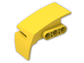 LEGO® Stein: Technic Beam 3 with Panel Fairing Right 61070 | Farbe: Bright Yellow