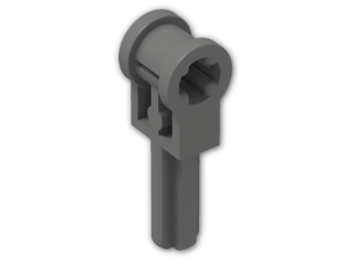 LEGO® Brick: Technic Connector (Axle) with Axle 1.5 6553 | Color: Dark Grey