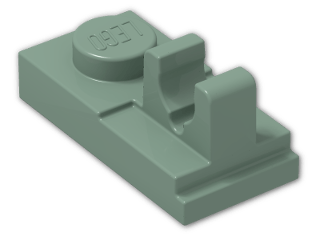 LEGO® Stein: Plate 1 x 2 with Single Clip on Top 92280 | Farbe: Sand Green