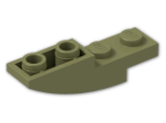 LEGO® Brick: Slope Brick Curved 4 x 1 Inverted 13547 | Color: Olive Green