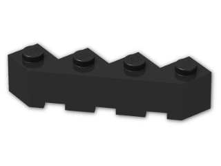 LEGO® Brick: Brick 4 x 4 Facet 14413 | Color: Black