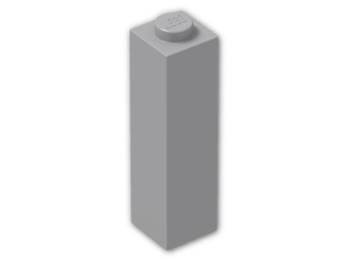 LEGO® Stein: Brick 1 x 1 x 3 14716 | Farbe: Medium Stone Grey