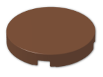 LEGO® Brick: Tile 2 x 2 Round with Round Underside Stud 14769 | Color: Reddish Brown