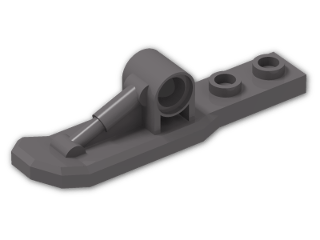 LEGO® Stein: Landing Gear 1 x 6 with Peghole 15540 | Farbe: Dark Stone Grey