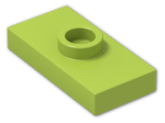 LEGO® Brick: Plate 1 x 2 with Groove with 1 Centre Stud, without Understud 15573 | Color: Bright Yellowish Green