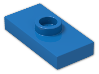 LEGO® Stein: Plate 1 x 2 with Groove with 1 Centre Stud, without Understud 15573 | Farbe: Bright Blue