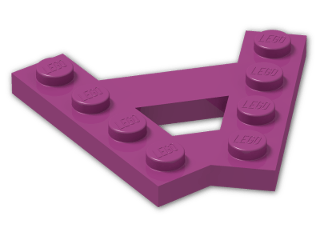 LEGO® Stein: Plate 1 x 4 with Plate 1 x 4 at 45 Degrees 15706 | Farbe: Bright Reddish Violet