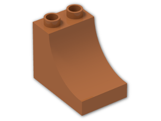 LEGO® Brick: Duplo Brick 2 x 3 x 2 with Inside Curve 2301 | Color: Dark Orange