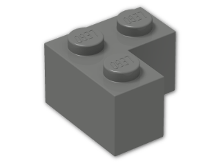 LEGO® Brick: Brick 2 x 2 Corner 2357 | Color: Dark Grey