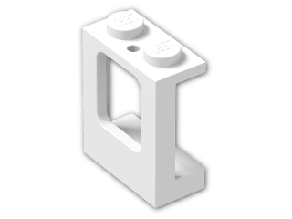 LEGO® Brick: Window 1 x 2 x 2 Plane 2377 | Color: White