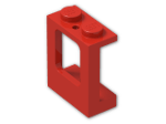 LEGO® Brick: Window 1 x 2 x 2 Plane 2377 | Color: Bright Red