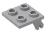 LEGO® Brick: Plate 2 x 2 with Wheel Holder Plane 2415 | Color: Medium Stone Grey