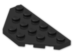 LEGO® Brick: Plate 3 x 6 without Corners 2419 | Color: Black