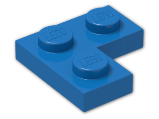 LEGO® Stein: Plate 2 x 2 Corner 2420 | Farbe: Bright Blue