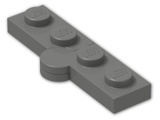 LEGO® Stein: Hinge Plate 1 x 4 (Complete) 2429c01 | Farbe: Dark Grey