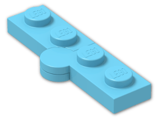LEGO® Stein: Hinge Plate 1 x 4 (Complete) 2429c01 | Farbe: Medium Azur