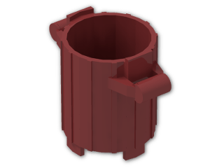 LEGO® Brick: Container 2 x 2 Rubbish Bin  2439 | Color: New Dark Red