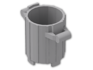 LEGO® Stein: Container 2 x 2 Rubbish Bin  2439 | Farbe: Medium Stone Grey