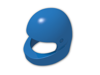 LEGO® Brick: Minifig Helmet Modern 2446 | Color: Bright Blue