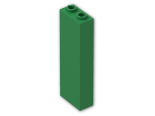 LEGO® Brick: Brick 1 x 2 x 5 2454 | Color: Dark Green