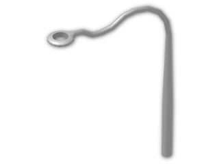 LEGO® Stein: Minifig Whip 2488 | Farbe: Silver