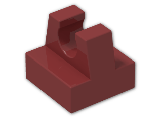 LEGO® Stein: Tile 1 x 1 with Clip 2555 | Farbe: New Dark Red
