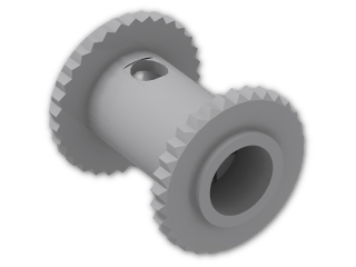 LEGO® Brick: Hose Reel 2 x 2 2585 | Color: Medium Stone Grey