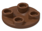 LEGO® Brick: Dish 2 x 2 2654 | Color: Reddish Brown