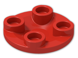 LEGO® Brick: Dish 2 x 2 2654 | Color: Bright Red