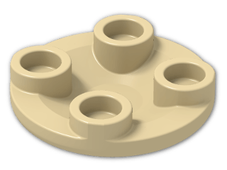 LEGO® Brick: Dish 2 x 2 2654 | Color: Brick Yellow