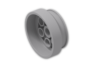 LEGO® Stein: Wheel Rim 12.7 x 30 Stepped 2695 | Farbe: Medium Stone Grey