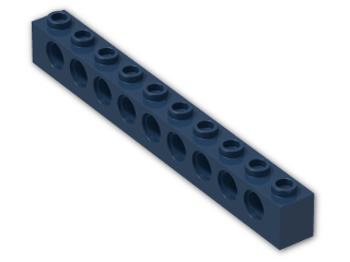 LEGO® Brick: Technic Brick 1 x 10 with Holes 2730 | Color: Earth Blue
