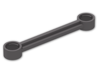 LEGO® Brick: Technic Steering Link 6L Type 1 2739a | Color: Dark Stone Grey