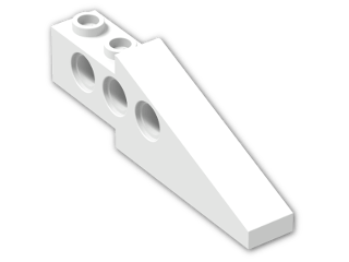 LEGO® Brick: Technic Brick 1 x 6 x 1.667 Wing Back 2744 | Color: White