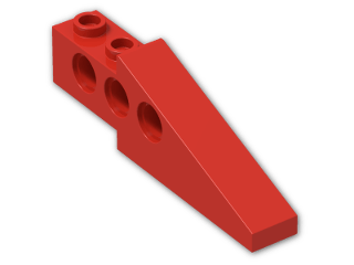 LEGO® Brick: Technic Brick 1 x 6 x 1.667 Wing Back 2744 | Color: Bright Red