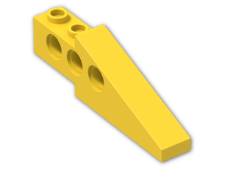 LEGO® Stein: Technic Brick 1 x 6 x 1.667 Wing Back 2744 | Farbe: Bright Yellow