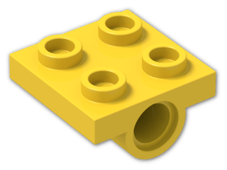 LEGO® Stein: Plate 2 x 2 with Holes 2817 | Farbe: Bright Yellow