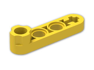 LEGO® Brick: Technic Beam 4 x 0.5 Liftarm with Boss 2825 | Color: Bright Yellow