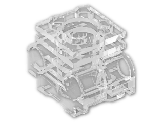 LEGO® Brick: Technic Engine Cylinder Head 2850 | Color: Transparent